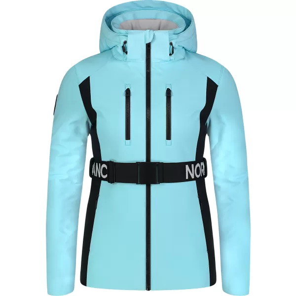  Jachetă de schi softshell pentru femei NORDBLANC APRES-SKI NBWJL7928 ALBASTRU DESCHIS 