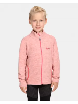 Hanorac fleece pentru copii KILPI ALACANT-J UJ0203KI ROZ DESCHIS