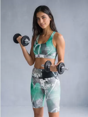 Sutien sport premium pentru femei ALTISPORT VOJ/ALW017POD01 TURCOAZ