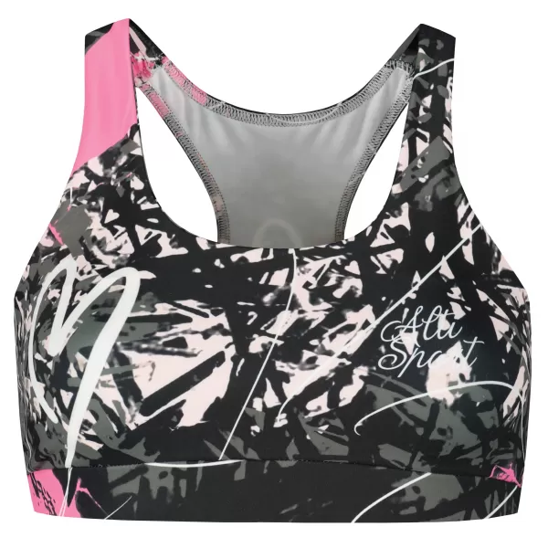  Sutien sport premium pentru femei ALTISPORT VOJ/ALW018POD01 NEGRU ROZ 