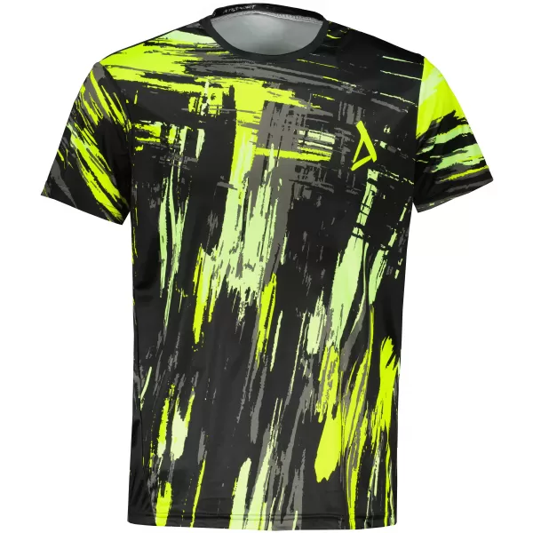  Tricou funcțional premium pentru bărbați ALTISPORT VOJ/ALM010TR01 NEGRU ȘI GALBEN 