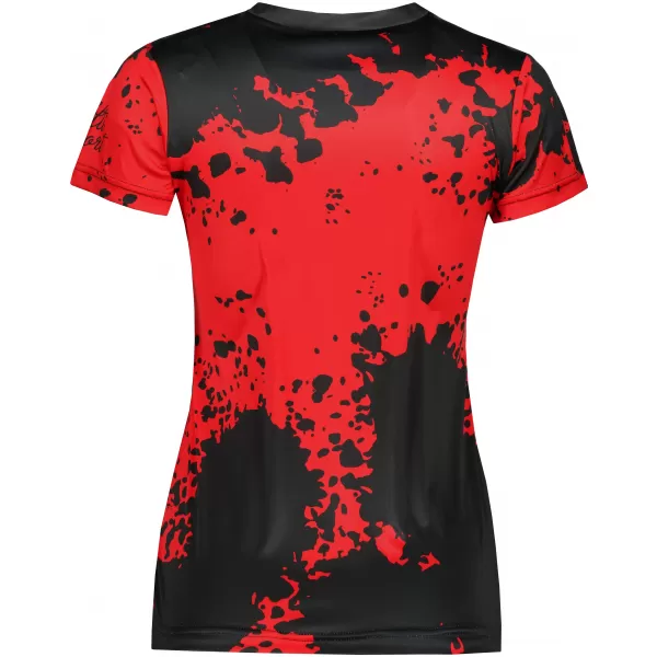  Tricou funcțional premium pentru femei ALTISPORT VOJ/ALW012TR01 NEGRU/ROSU 