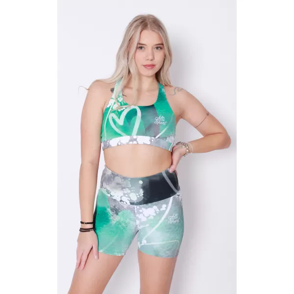  Sutien sport premium pentru femei ALTISPORT VOJ/ALW017POD01 TURCOAZ 