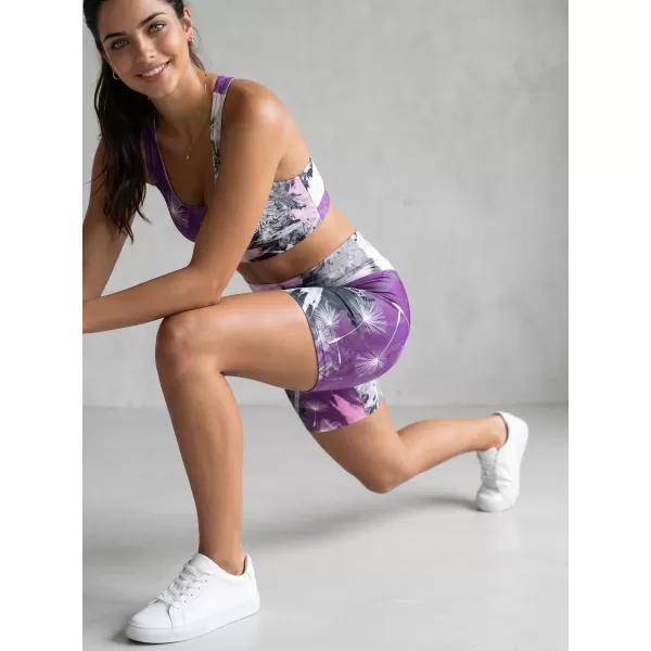 Jambiere scurte premium de damă ALTISPORT VOJ/ALW016LEG03 VIOLET 