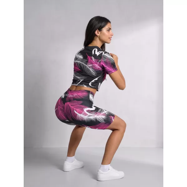  Jambiere de damă deasupra genunchiului premium ALTISPORT VOJ/ALW001LEG02 NEGRU ROZ 