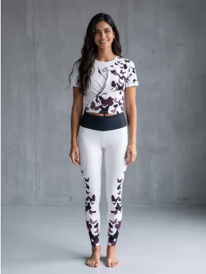Jambiere lungi premium de damă ALTISPORT VOJ/ALW022LEG01 ALB