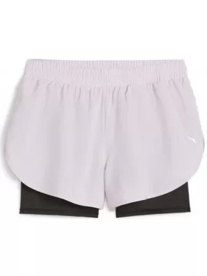 Pantaloni scurți de damă PUMA RUN FAV WOVEN 2IN1 SHORT W 523181-60 NEGRU
