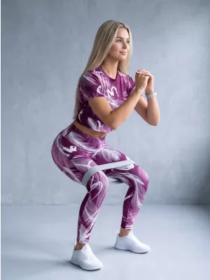 Jambiere lungi premium de damă ALTISPORT VOJ/ALW001LEG01 FUCSIE