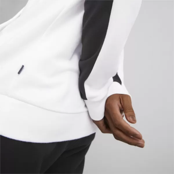  Hanorac pentru bărbați PUMA ESS BLOCK X TAPE HOODIE 675173-01 NEGRU 