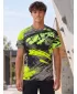 Tricou funcțional premium pentru bărbați ALTISPORT VOJ/ALM014TR01 NEGRU ȘI VERDE