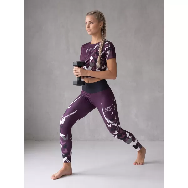  Jambiere lungi premium de damă ALTISPORT VOJ/ALW022LEG01 VIOLET 