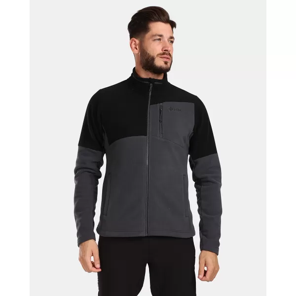  Hanorac pentru bărbați din fleece KILPI GLANDER-M UM0210KI GRI ÎNCHIS 