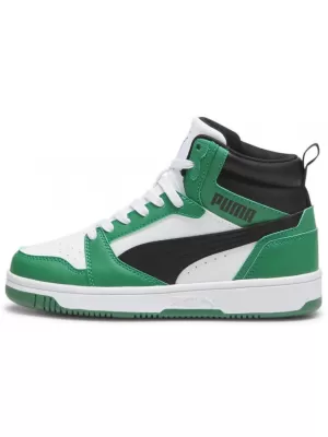 Pantofi pentru copii PUMA REBOUND V6 MID JR 393831-10 ALB