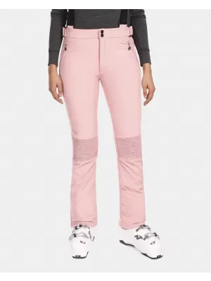 Pantaloni de schi softshell pentru femei KILPI DIONE-W UL0408KI ROZ DESCHIS
