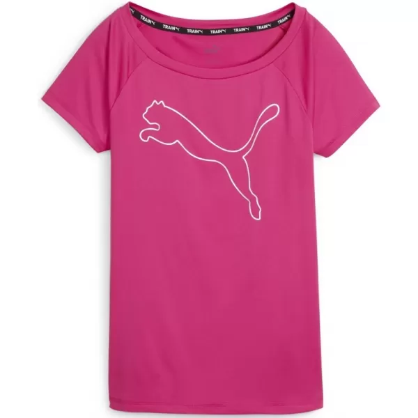  Tricou de damă PUMA TRAIN FAV JERSEY CAT TEE 522420-48 ROZ 