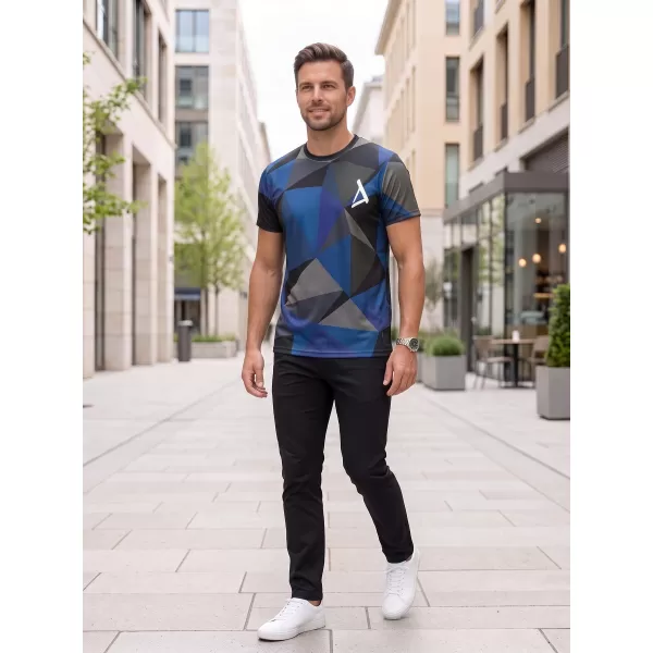  Tricou funcțional premium plus pentru bărbați ALTISPORT VOJ/ALM007TR02 ALBASTRU INCHIS 