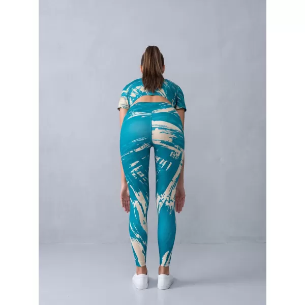  Jambiere lungi premium de damă ALTISPORT VOJ/ALW010LEG01 KEROSEN/MARO 
