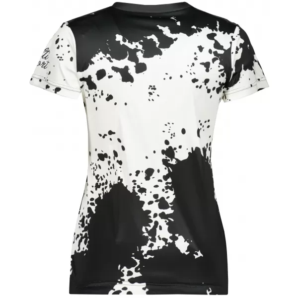  Tricou funcțional premium pentru femei ALTISPORT VOJ/ALW012TR01 ALB NEGRU 
