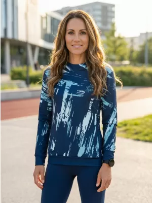 Hanorac funcțional premium pentru femei ALTISPORT VOJ/ALW010MI01 ALBASTRU REGAL