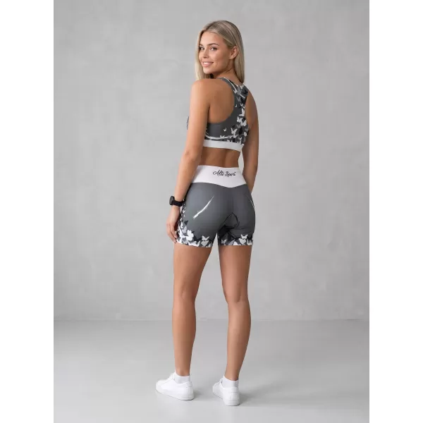  Jambiere scurte premium de damă ALTISPORT VOJ/ALW022LEG03 GRI 