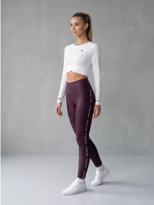 Jambiere lungi premium de damă ALTISPORT VOJ/ALW021LEG01 VIOLET