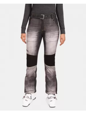 Pantaloni de schi softshell pentru femei KILPI JEANSO-W UL0409KI NEGRU