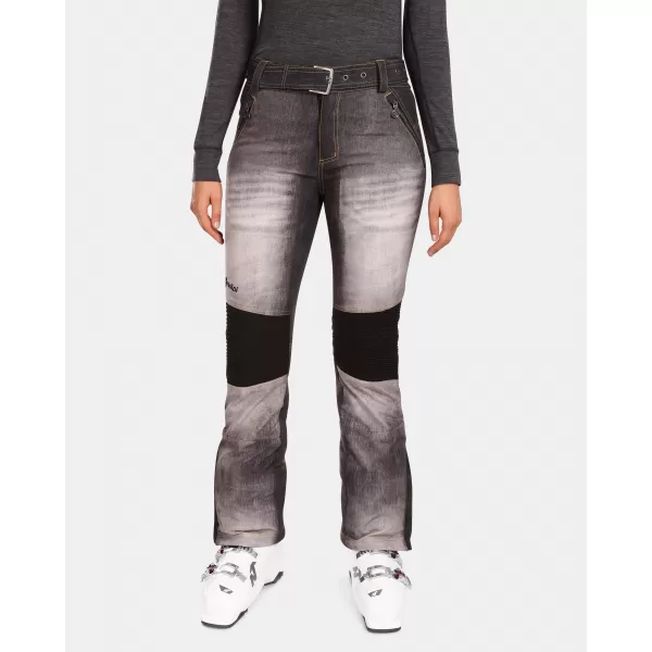 Pantaloni de schi softshell pentru femei KILPI JEANSO-W UL0409KI NEGRU 