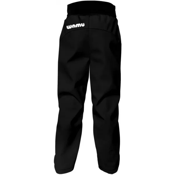  Pantaloni de softshell pentru bebeluși izolați WAMU KLASIK NEGRU 