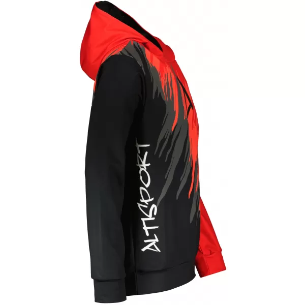  Hanorac funcțional premium pentru bărbați ALTISPORT VOJ/ALM006MI01 NEGRU ȘI ROȘU 