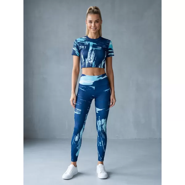  Jambiere lungi premium de damă ALTISPORT VOJ/ALW010LEG01 ALBASTRU REGAL 