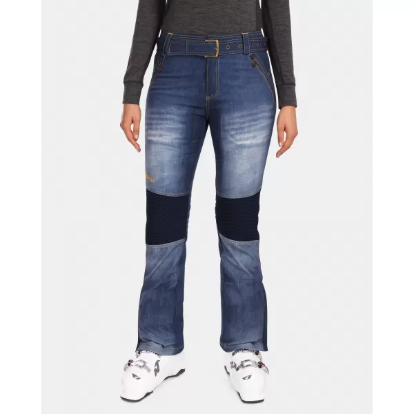  Pantaloni de schi softshell pentru femei KILPI JEANSO-W UL0409KI ALBASTRU ÎNCHIS 