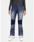 Pantaloni de schi softshell pentru femei KILPI JEANSO-W UL0409KI ALBASTRU ÎNCHIS