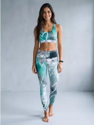 Jambiere lungi premium de damă ALTISPORT VOJ/ALW017LEG01 TURCOAZ