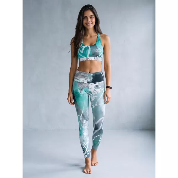  Jambiere lungi premium de damă ALTISPORT VOJ/ALW017LEG01 TURCOAZ 