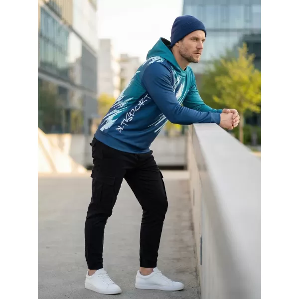  Hanorac funcțional premium pentru bărbați ALTISPORT VOJ/ALM006MI01 KEROSEN/ALBASTRU 