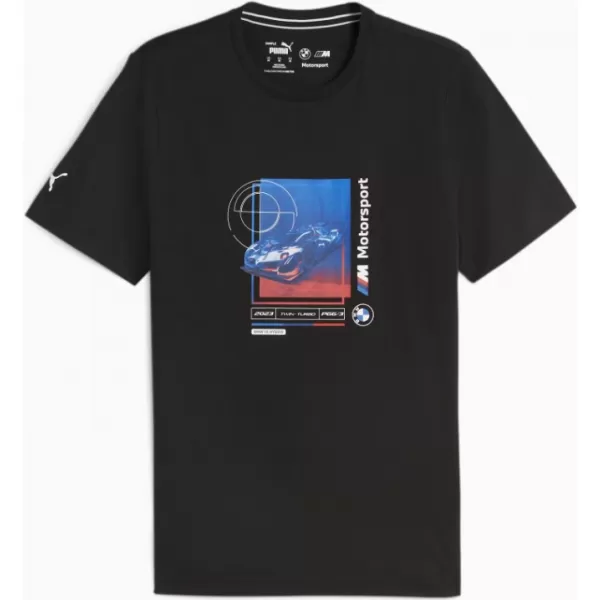  Tricou pentru bărbați PUMA BMW MMS CAR GRAPHIC TEE 2 624158-01 NEGRU 