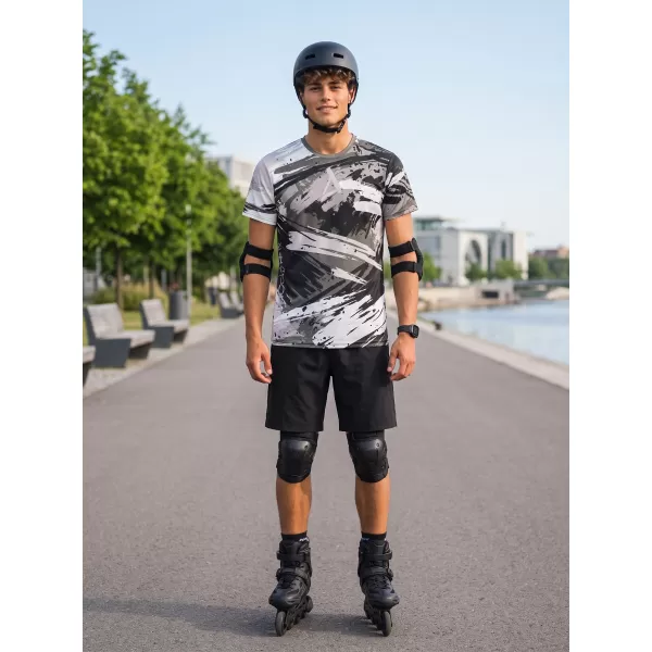  Tricou funcțional premium pentru bărbați ALTISPORT VOJ/ALM014TR01 GRI NEGRU 