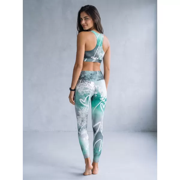  Jambiere lungi premium de damă ALTISPORT VOJ/ALW017LEG01 TURCOAZ 