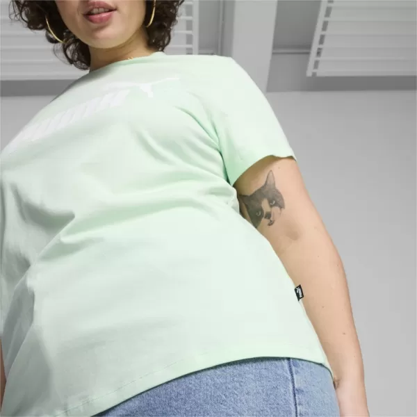  Tricou pentru femei PUMA ESS LOGO TEE 586775-90 VERDE 