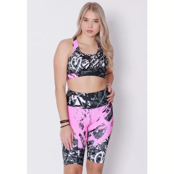  Sutien sport premium pentru femei ALTISPORT VOJ/ALW018POD01 NEGRU ROZ 