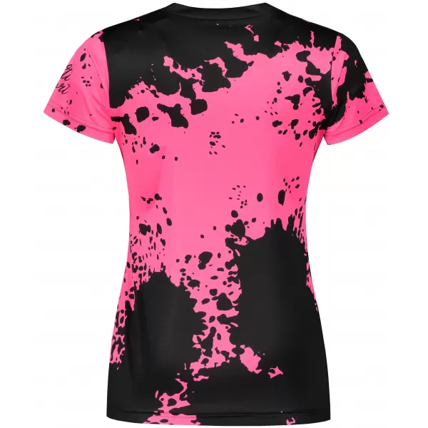  Tricou funcțional premium pentru femei ALTISPORT VOJ/ALW012TR01 NEGRU/ROZ FLUO 