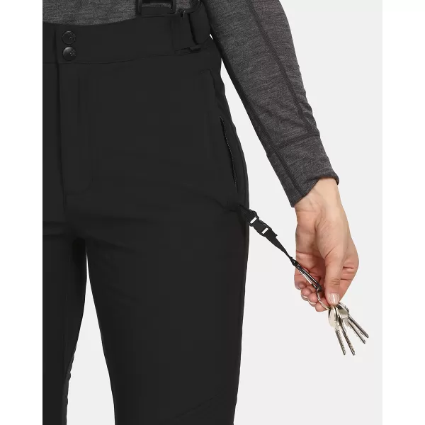  Pantaloni de schi softshell pentru femei KILPI RHEA-W UL0407KI NEGRU 