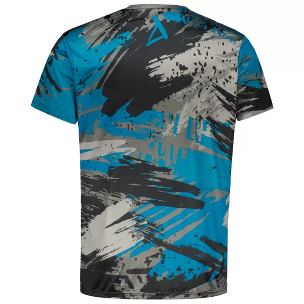  Tricou funcțional premium pentru bărbați ALTISPORT VOJ/ALM014TR01 NEGRU/KEROSEN 