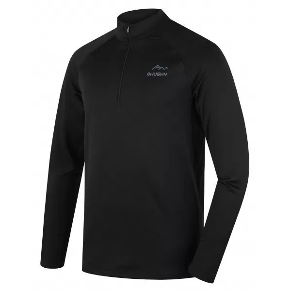  Cămașă termică pentru bărbați HUSKY TROMI ZIP M NEGRU 