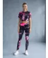 Jambiere lungi premium de damă ALTISPORT VOJ/ALW010LEG01 NEGRU/ROZ DESCHIS