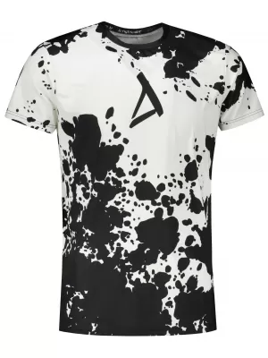 Tricou funcțional premium plus pentru bărbați ALTISPORT VOJ/ALM012TR02 ALB-NEGRU