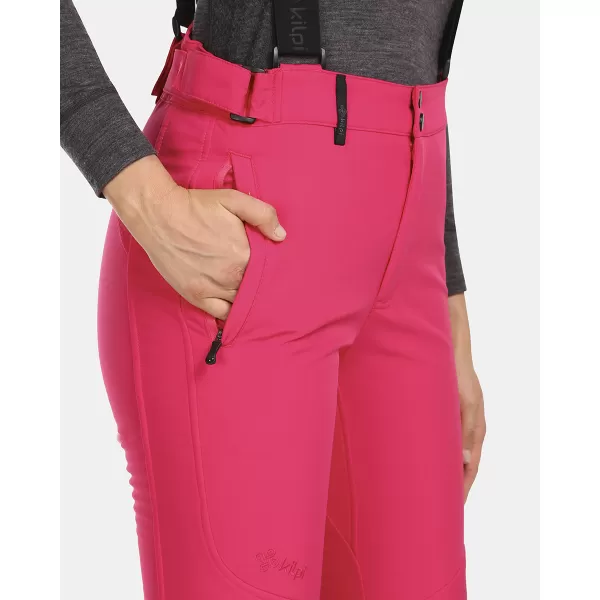  Pantaloni de schi softshell pentru femei KILPI RHEA-W UL0407KI ROZ 