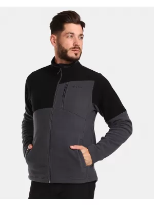 Hanorac pentru bărbați din fleece KILPI GLANDER-M UM0210KI GRI ÎNCHIS