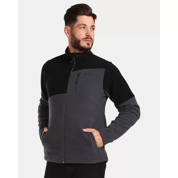  Hanorac pentru bărbați din fleece KILPI GLANDER-M UM0210KI GRI ÎNCHIS 