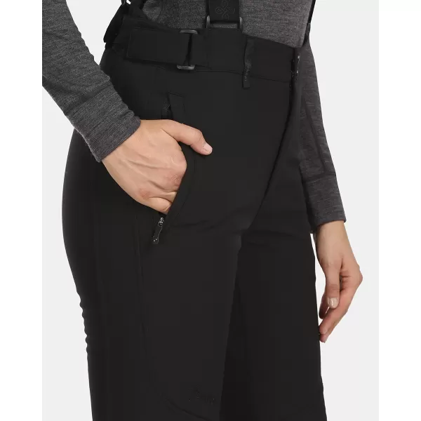  Pantaloni de schi softshell pentru femei KILPI RHEA-W UL0407KI NEGRU 